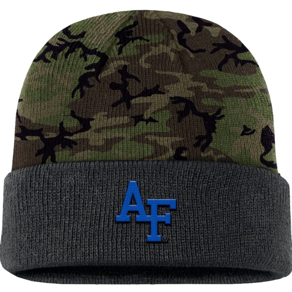 Nike Camo Air Force Falcons Military Cuff Knit Beanie
